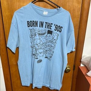 Blue 'Born in the '90s' Graphic T-Shirt